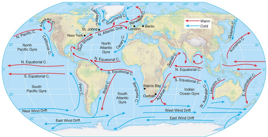 Atlantic Ocean Currents Map Why Is The Atlantic Ocean Current